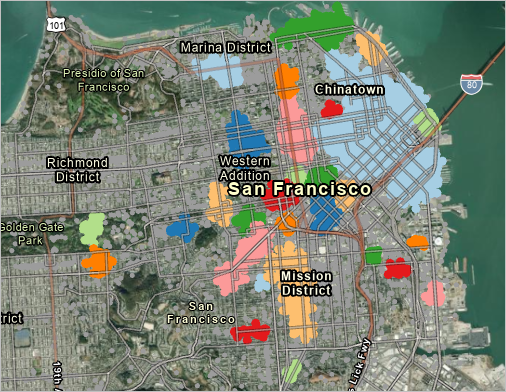Clusters in San Francisco