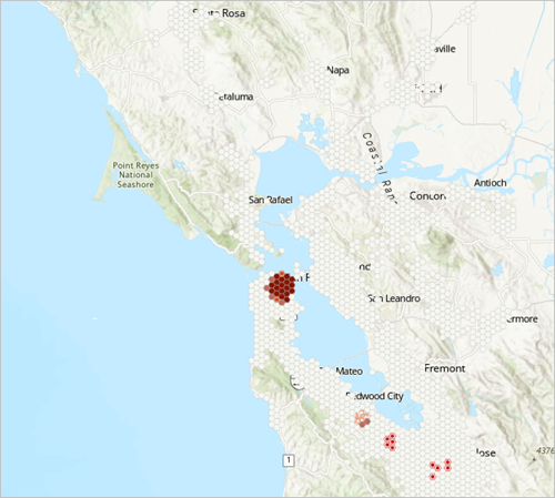 Emerging hot spots on the map