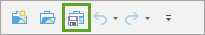 Save button on the Quick Access Toolbar