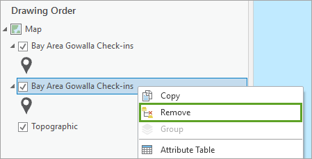 Remove option for the original check-ins layer