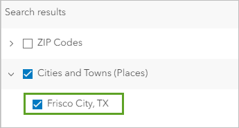Choose Frisco City,TX from search results.