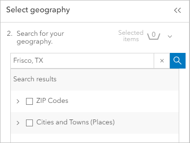 Geography search results