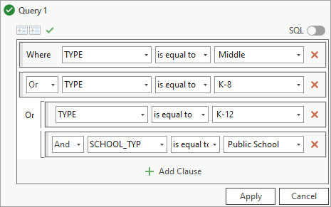 Query expression with wrong order of operations