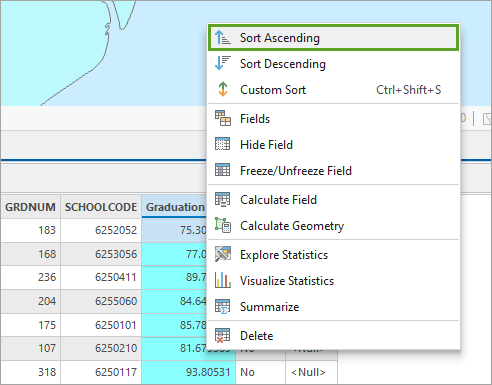 Sort Ascending option