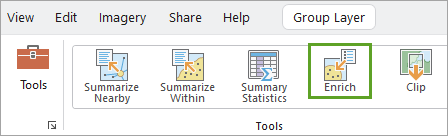 Enrich tool button
