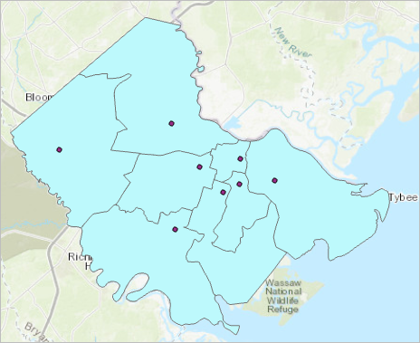 Non-magnet schools on the map