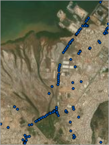 Detail showing cell phone records in a line pattern