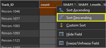 Sort Descending option