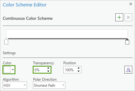 Color scheme with both stops set to fully opaque white