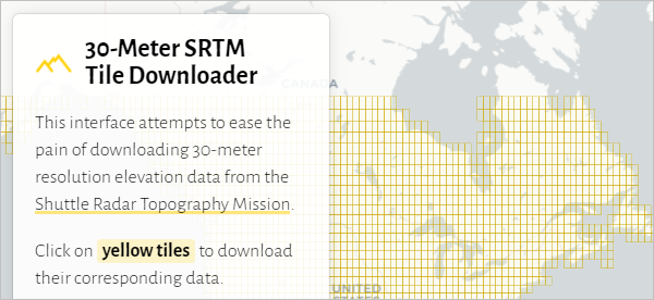 30-Meter SRTM Tile Downloader