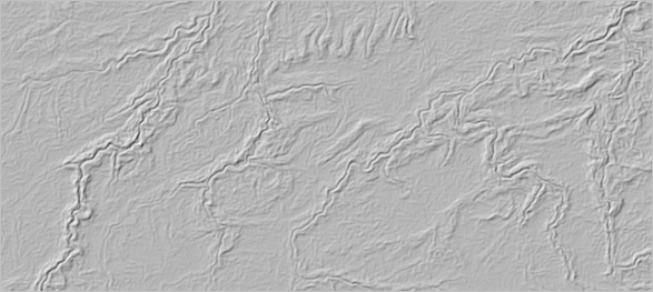 Hillshade created from slope