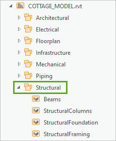 Structural folder expanded