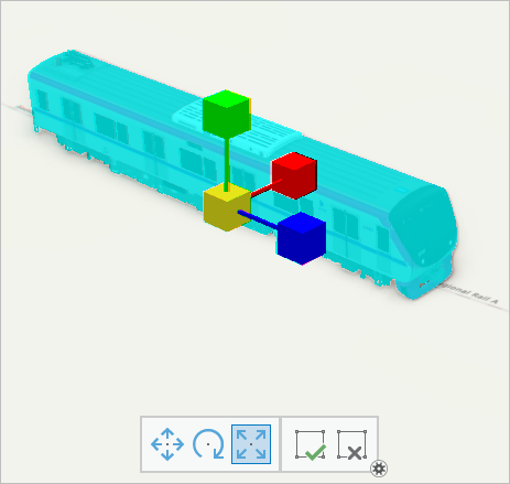 Scale tool selected