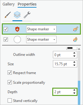 Alter the shield depth setting.