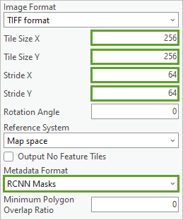 Tile Size X and Tile Size Y and more parameters