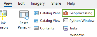 Geoprocessing button