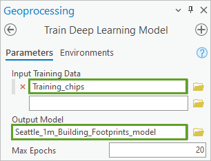 Train Deep Learning Model parameters