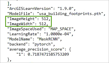 ImageHeight and ImageWidth parameters