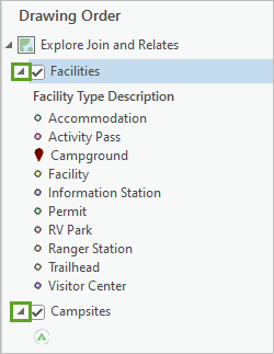 Expand Campsites layer