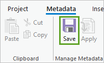Save metadata.