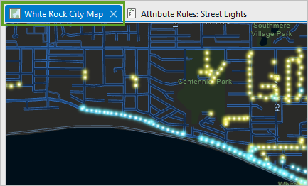 White Rock City Map tab