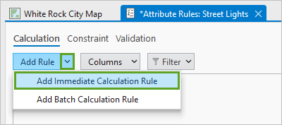 Add Immediate Calculation Rule