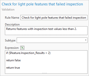 Rule Name, Description, and Expression