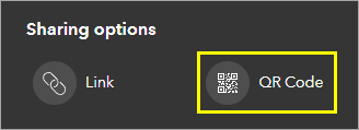 QR Code option