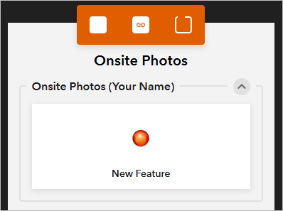 New Feature button