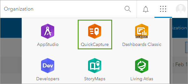 QuickCapture app in the app launcher