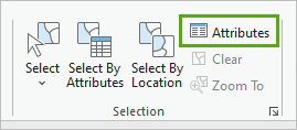 Attributes pane button