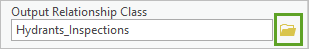 Browse for Output Relationship Class