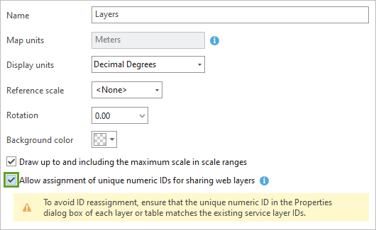 Check ox to allow assignment for web layers.