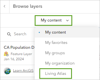 Search through Living Atlas.