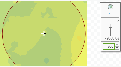 Preview surface at 500-meter depth