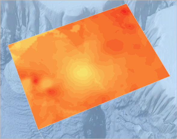 Contours and geostatistical layer