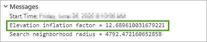 Elevation inflation factor value