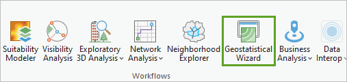 Geostatistical Wizard button