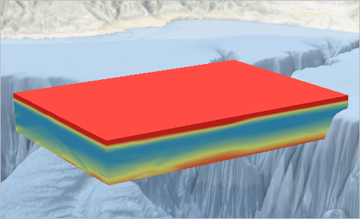 Voxel layer in a scene