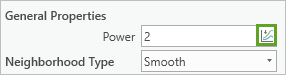 Optimize button on the Power control under General Properties