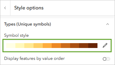 Edit the symbol style.