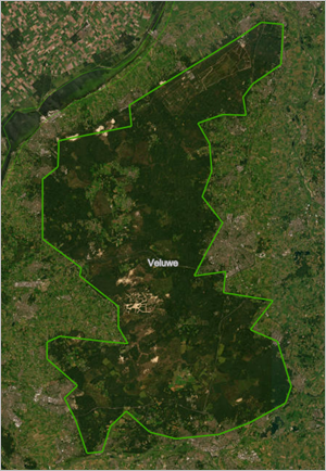 The Veluwe on the map