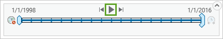 Play button on the time slider
