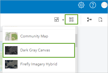 Dark Gray Canvas basemap