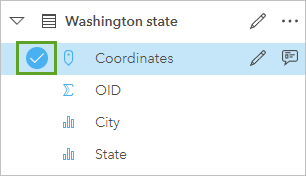 Coordinates selection