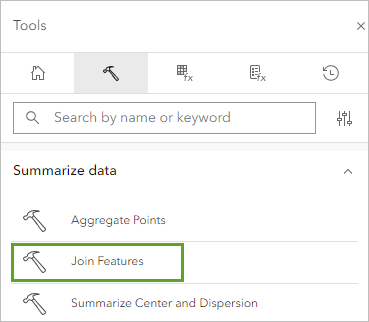 Join Features tool