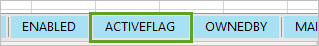 ACTIVEFLAG tab