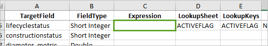 Blank Expression column