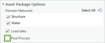 Post Process parameter unchecked