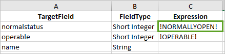 !NORMALLYOPEN! in the Expression column